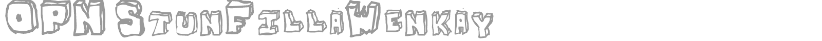 OPN Stun Filla Wenka font preview